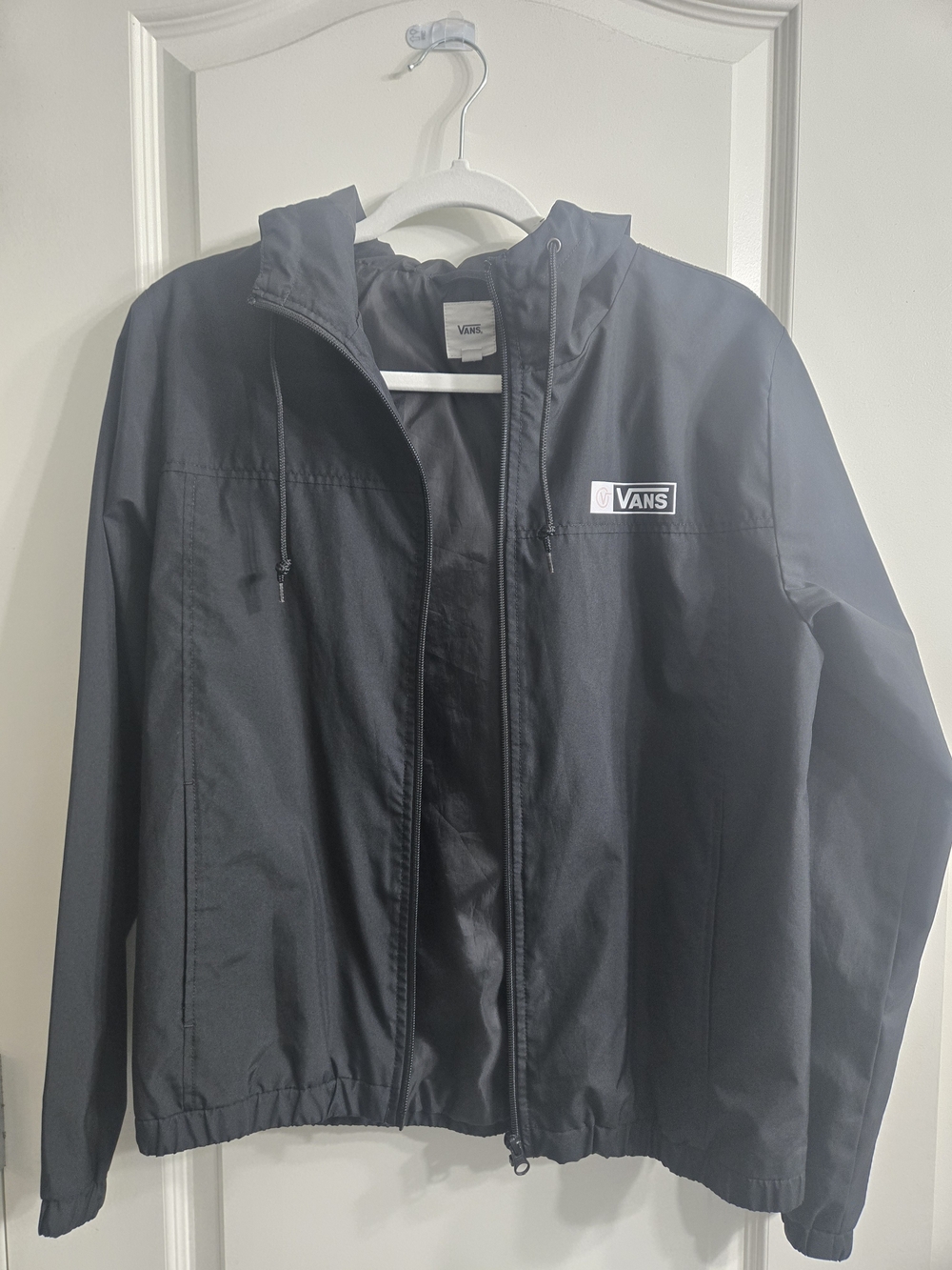 Vans Black Hooded Windbreaker Jacket